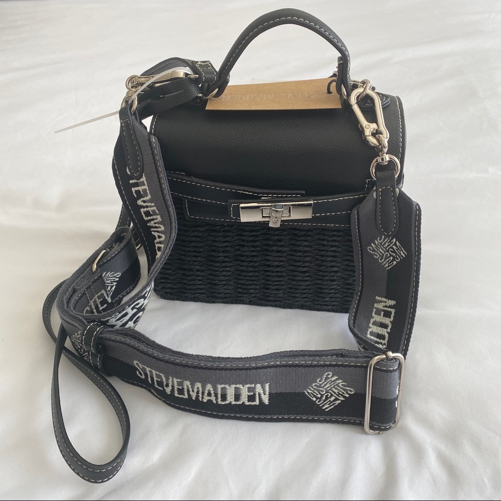 Black Steve Madden Brunch Crossbody Mini Bag